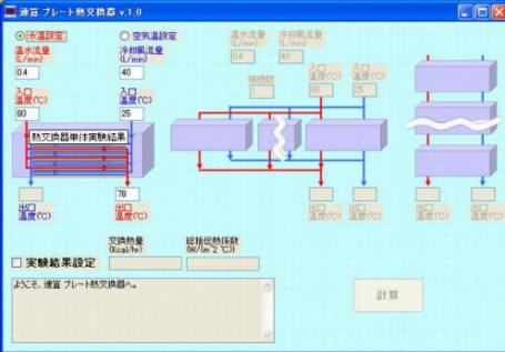 プレート式熱交換器ソフト